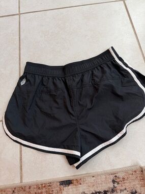 FP Movement by Free People Black Athletic Shorts with White Trim
